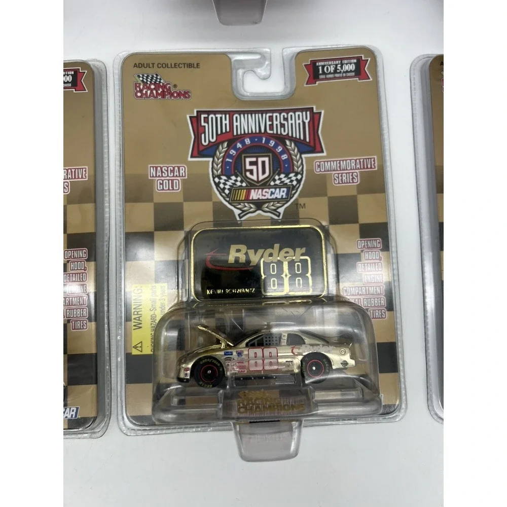 Lot Of‎ 8 Racing Champions Nascar 50th Anniversary Gold 1:64 Scale 1998